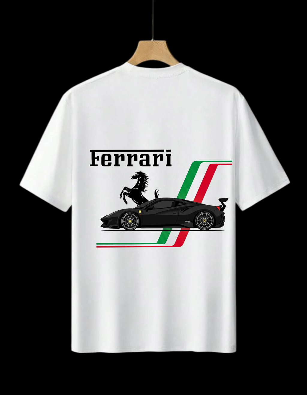 Ferrari 488 Pista Graphic Tee – Premium Italian Racing Streetwear T-Shirt