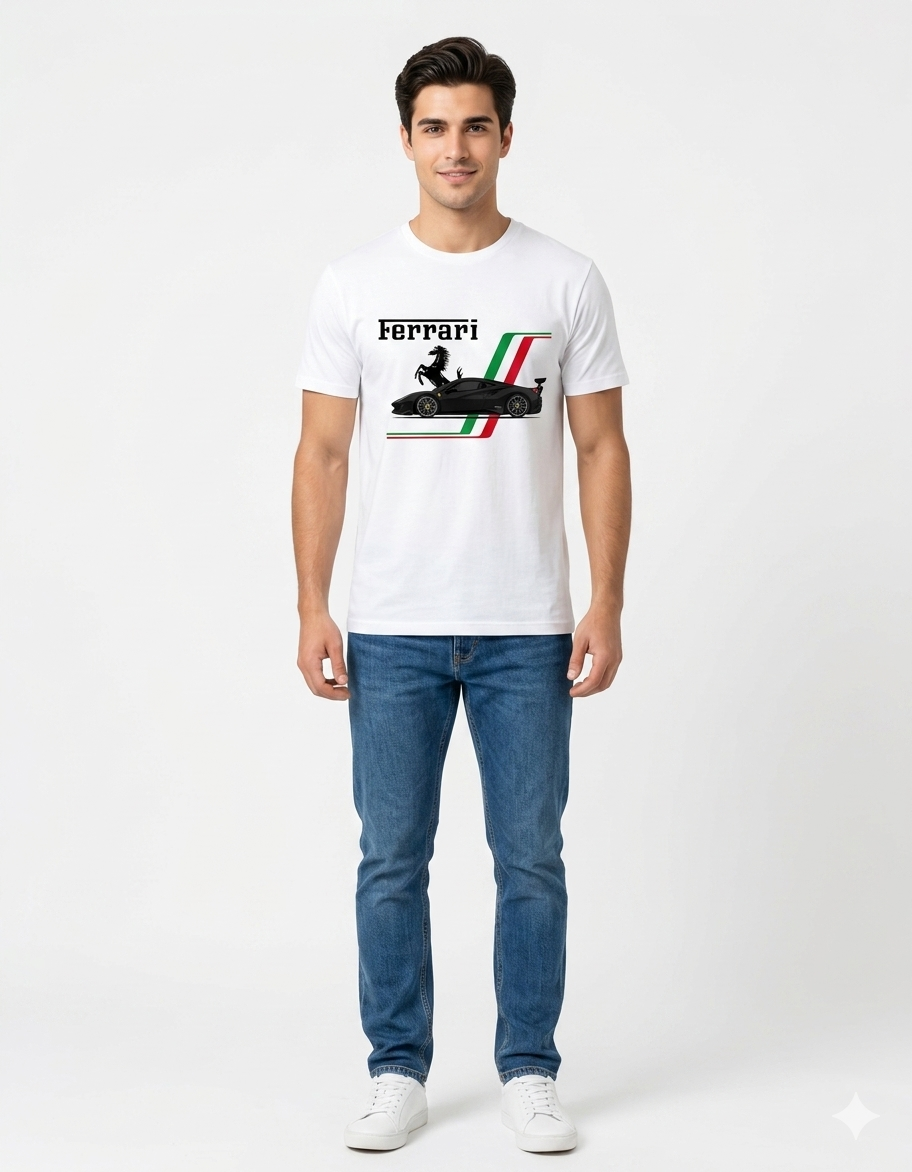 Ferrari 488 Pista Graphic Tee – Premium Italian Racing Streetwear T-Shirt