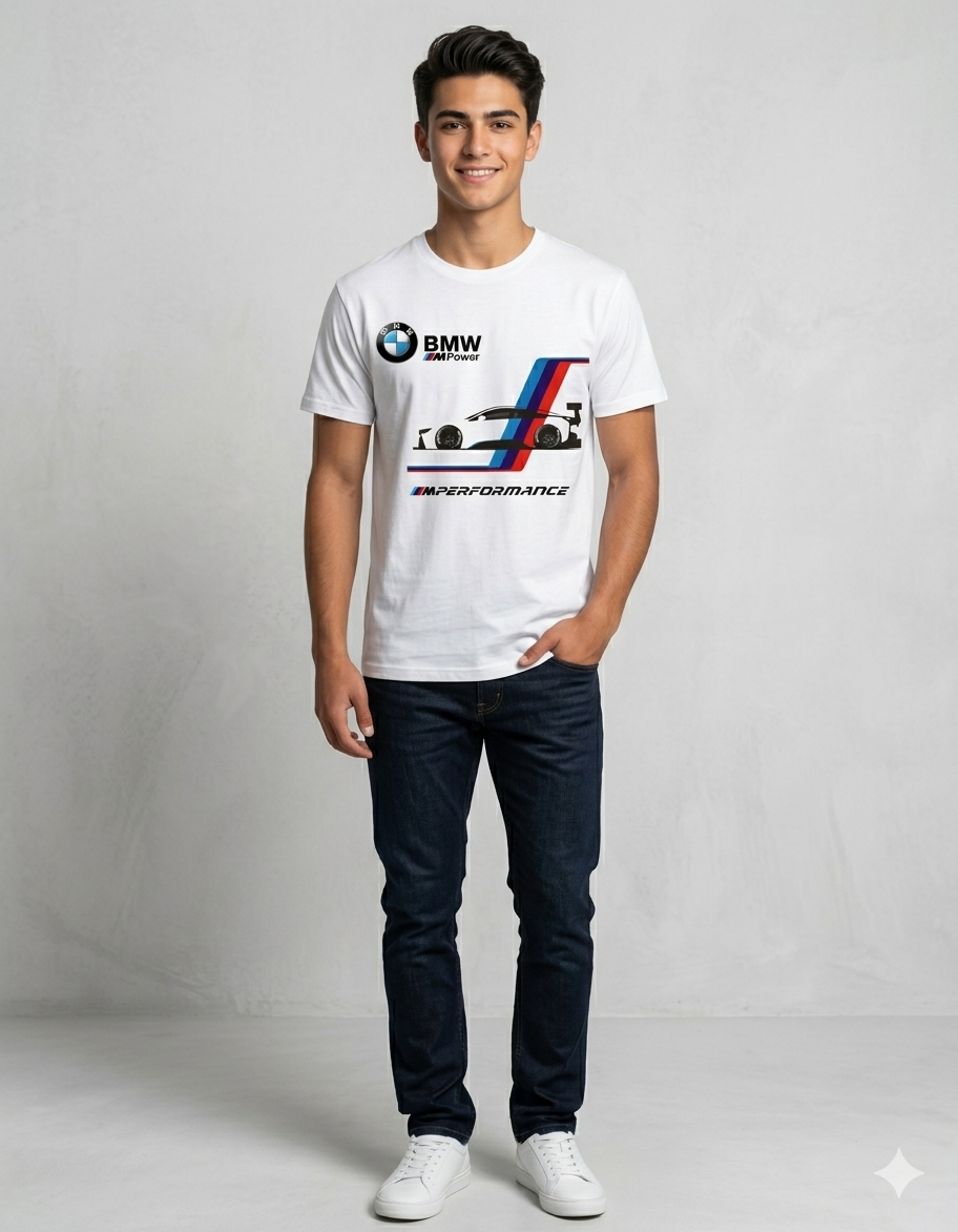 BMW M Performance Graphic White T-Shirt