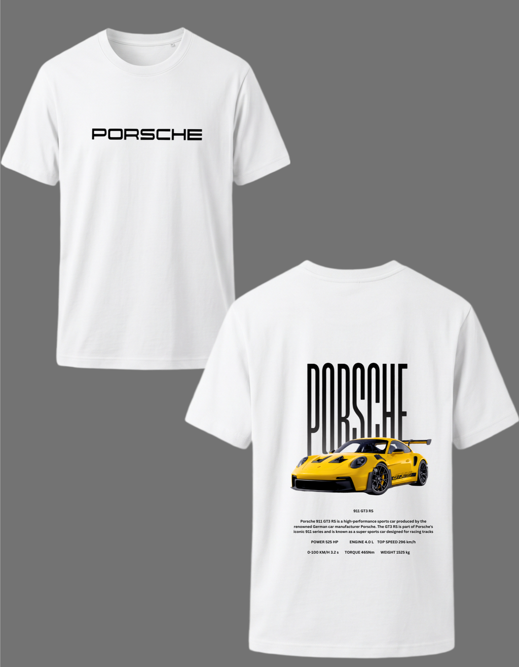 Porsche 911 GT3 RS Graphic Tee – Premium Oversized Streetwear T-Shirt